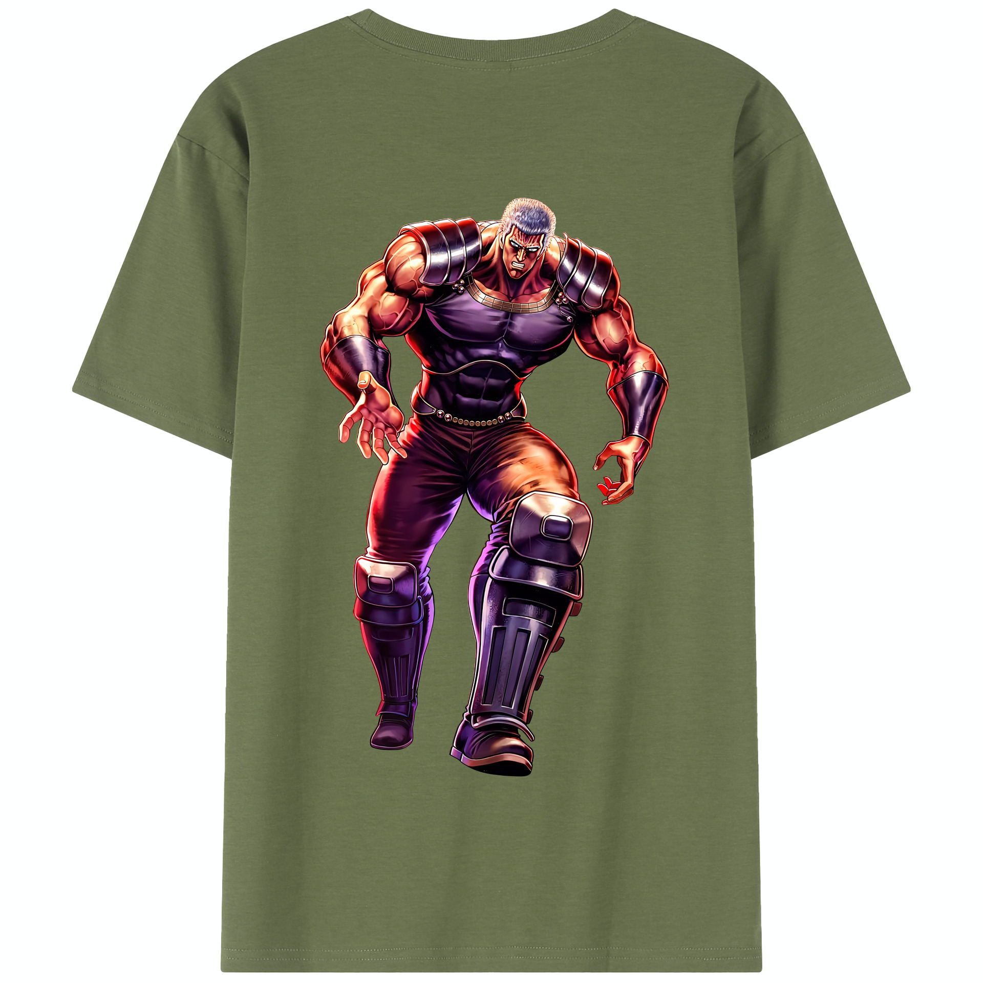 （画像用） 北斗の拳 Fist of the North Star 綿100％半袖Tシャツ（背面プリント）